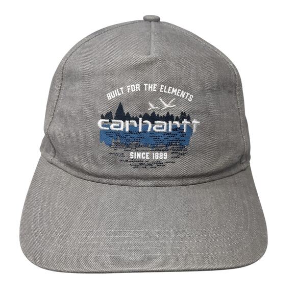 Carhartt Built For The Elements Snapback Hat Gray One Size Adjustable - Picture 1 of 11
